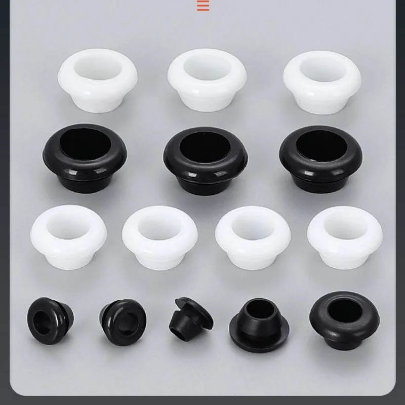 Rubber Bushing Plug Quick Installation Single-Sided Protective Ring for Cable Distribution Box Cabinet Opening Seal