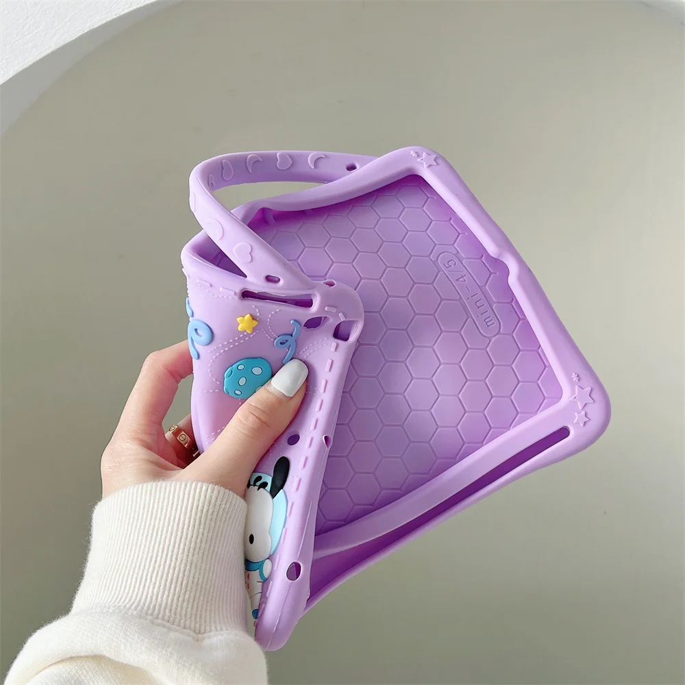 Cartoon Pochacco Silicone Tablet Protective Case