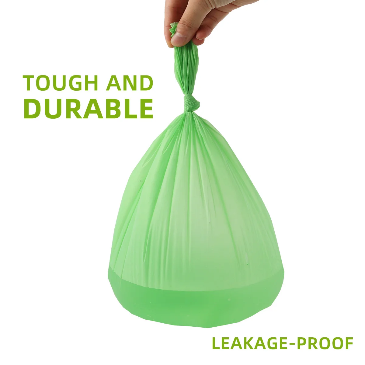 Environmentally friendly compostable garbage bags for the kitchen and