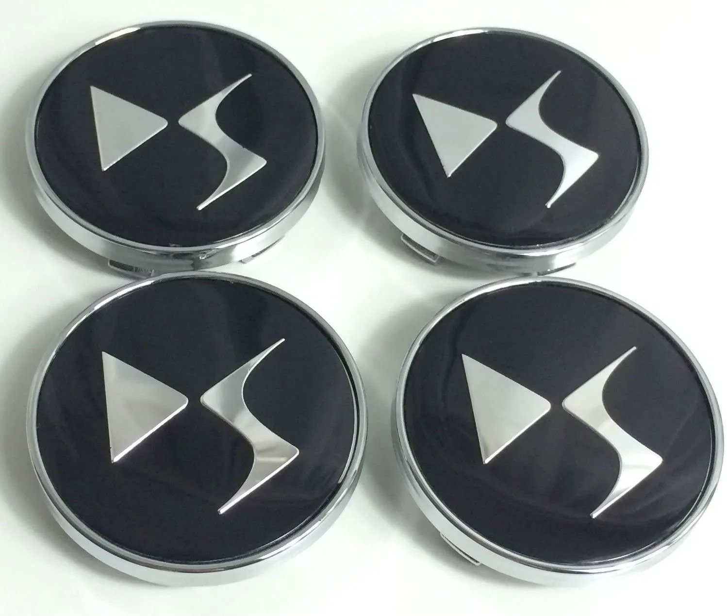 DS 자동차 휠 센터 허브 캡, DS DS3 DS5 DS6 Deesse PSA 로고, 세련된 하드 웨어 교체 먼지 커버, 60mm DS, 4PCs/로트