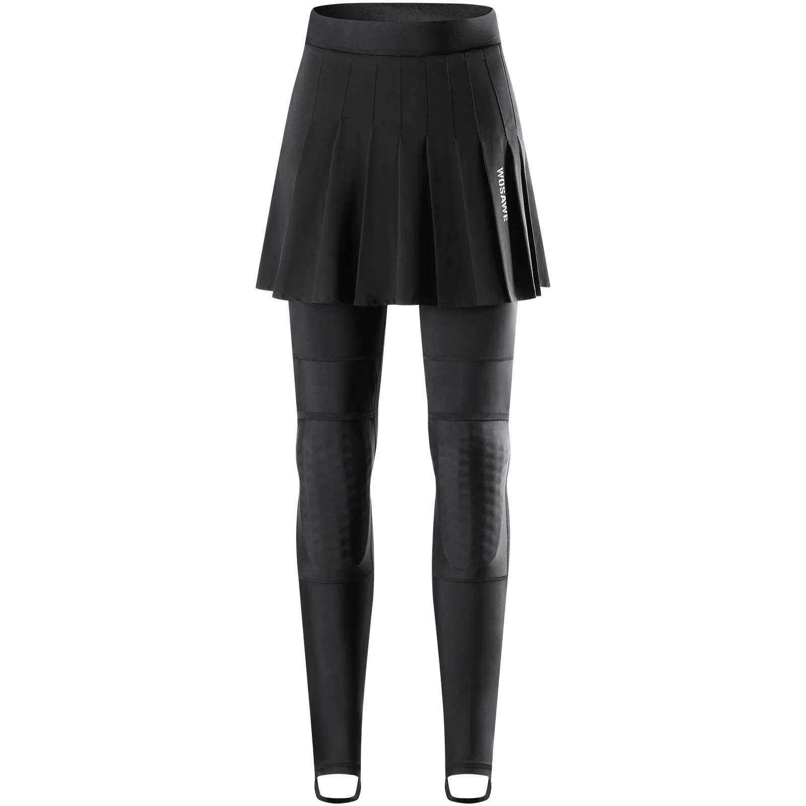 WOSAWE 여성용 오토바이 바지 스커트 (탈부착 가능 무릎 보호대 포함) CE 인증 통기성 메쉬 여성용 오토바이 라이딩 팬츠 신축성