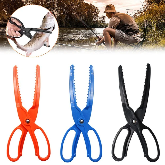 High-strength ABS Fishing Pliers Multi-Purpose Serrated Fish Supplies Tongs  Floating Fishing Grabber Clip Tools Lock Contro A0N4