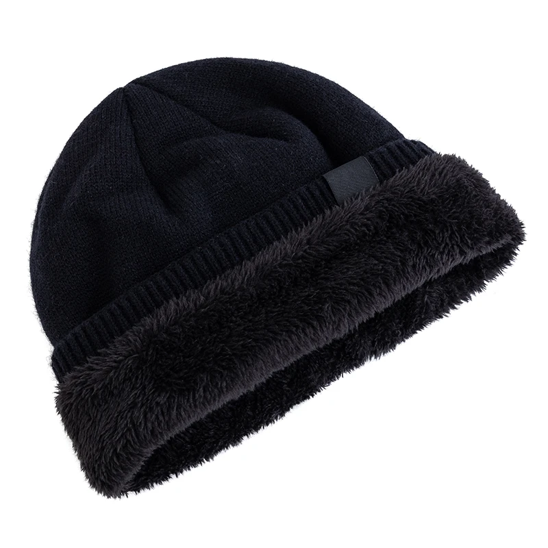 New Unisex Beanie Hat Plush Fleece Warm Cap Rock Letter Soft Winter Hat For Men Women Outdoor Thicken Ski Sports Knitted Hat
