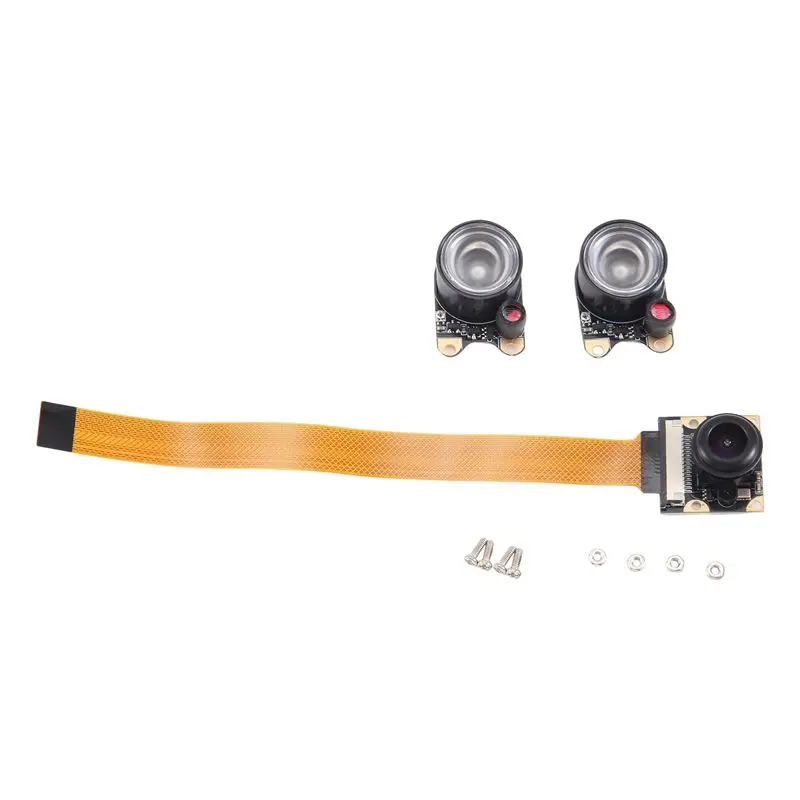 Raspberry Pi 5/Zero/2W/W 카메라용 최적의 2X 주야간 시야 조절 가능 초점 모듈, OV5647 5MP 1080P 130 ° 시야각