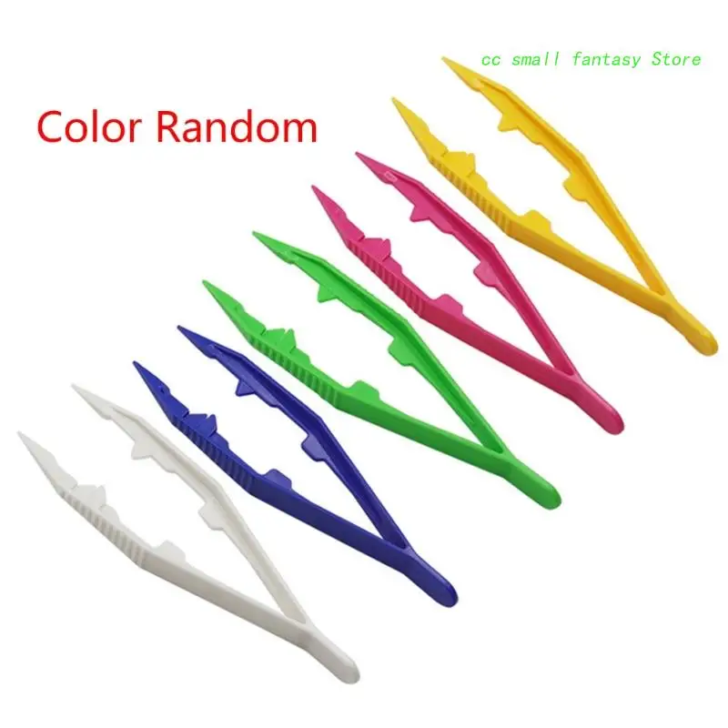 Kids Clip Beads Toy 5Pieces Children DIY Toy Durable Kids Plastic Clip Beads Tweezers Toy Kids Craft