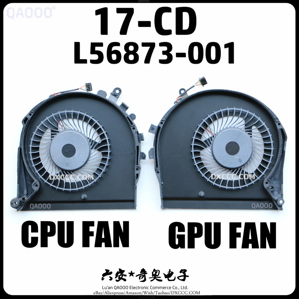 

Вентилятор ЦП L56873-001 для HP TPN-C142 17-CD 17-CD0022TX 17-CD0025TX 17-CD0010NR 17-CD0020NR 17-CD0024NA Вентилятор охлаждения ЦП и ГП