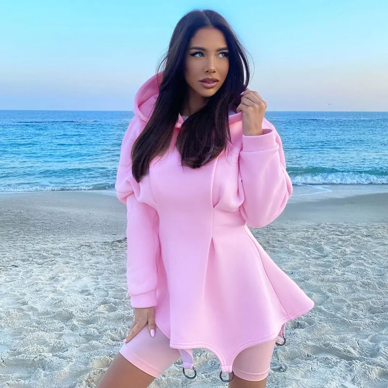 

Повседневная Толстовка свитер Мини платье для женщин осень зима 2022 облегающие платья принцессы с длинным рукавом модные сексуальные наряды Клубная одежда