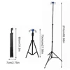 Portable IV Pole Drip Bag Stand Height Adjustable Foldable IV Pole 4 Hooks 3 Legs Aluminum Alloy for Hospitals Clinics 6