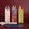 Kawaii Kaco Retractable Stationery 5/10/20 Colors Gel Pens 0.5MM Color ink Smooth Writing for Journals Notebooks Planner Drawing 3