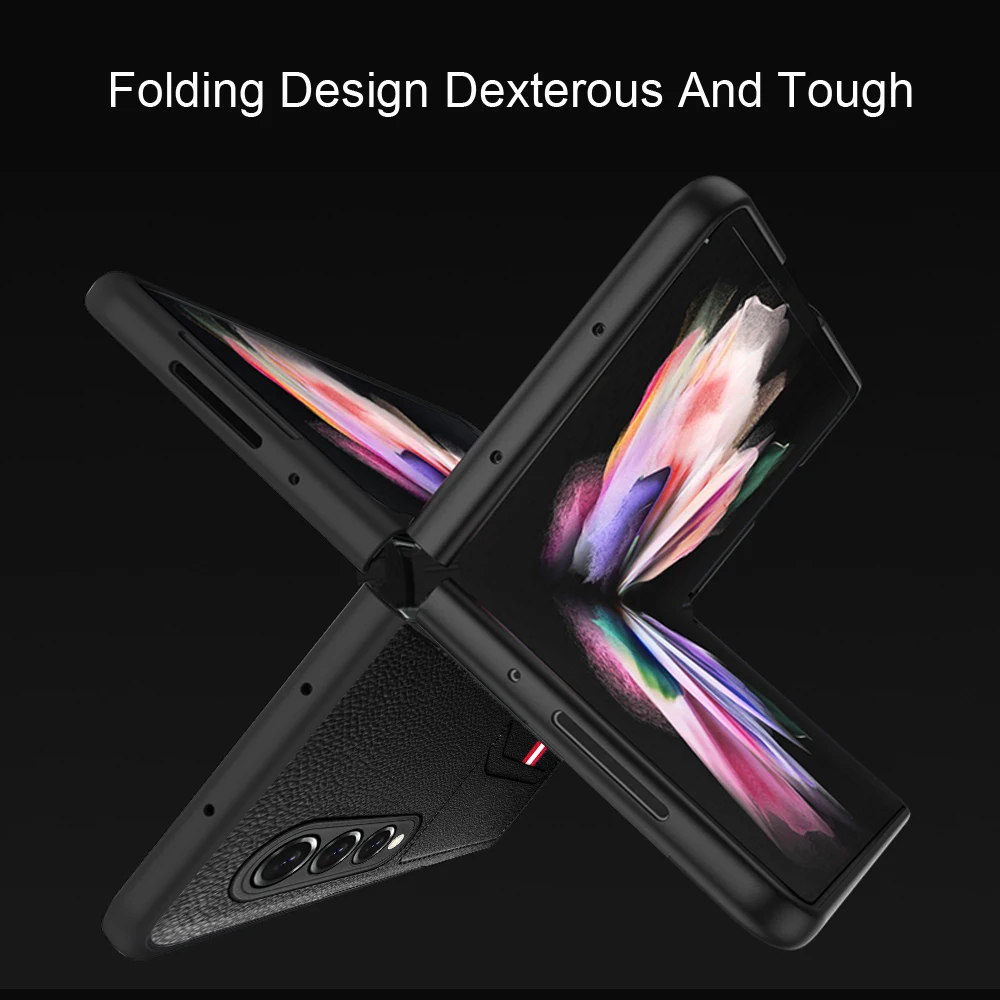 samsung silicone Sang Trọng Kính Cường Lực Dành Cho Samsung Galaxy Z Gấp 3 Ốp Lưng 5G Mạ Nhựa Khung Kính Cứng Dành Cho galaxy Z Fold3 kawaii phone case samsung