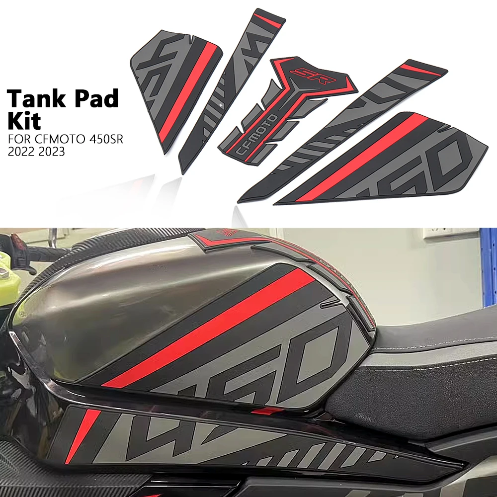 New Motorcycle Side Fuel Tank pad Tank Pads Protector Stickers Knee Grip Traction Pad For CFMOTO 450SR 450 SR 450sr 2022 2023