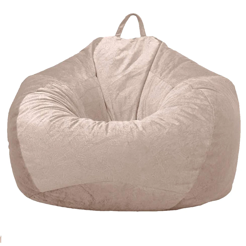 Bedroom Office Home Large Soft Without Filling Dustproof Furniture Parts Bean Bag Chair Cover Adult Kids Living Room Washable