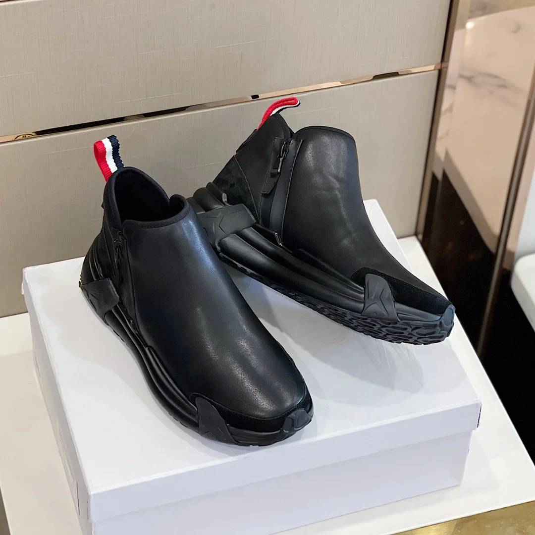 M Luxe Merk Schoenen Voor Mannen 2023 Nieuwe In Koreaanse Mode Mannelijke  Sneakers Koe Lederen Zwarte Effen Schoen Harajuku Casual sneaker Schoenen -  AliExpress