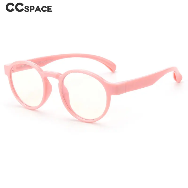 55247 Soft Silicone Anti Blue Glasses Frames Children Optical Fashion Kids Computer Eyeglasses Protect Vision Random Deformation