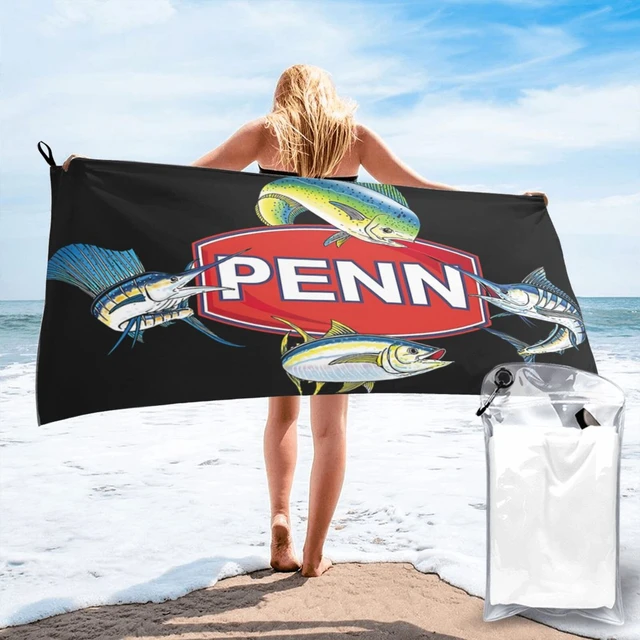 Penn Fishing Saltwater Reels Rods Beach Towel Bathrobe Woman