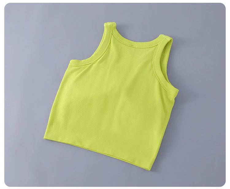 Women's Pink Vest with Chest Pad for Comfortable Flexibility for Breathable Vest Women's Soft Vest Exposed Navel