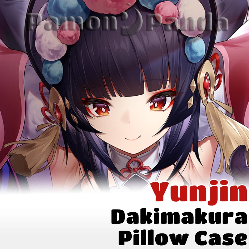 

Yunjin Dakimakura Genshin ударопрочная наволочка для обнимания на все тело, сексуальная подушка, подушка, наволочка для дома Otaku, постельное белье, декоративный подарок