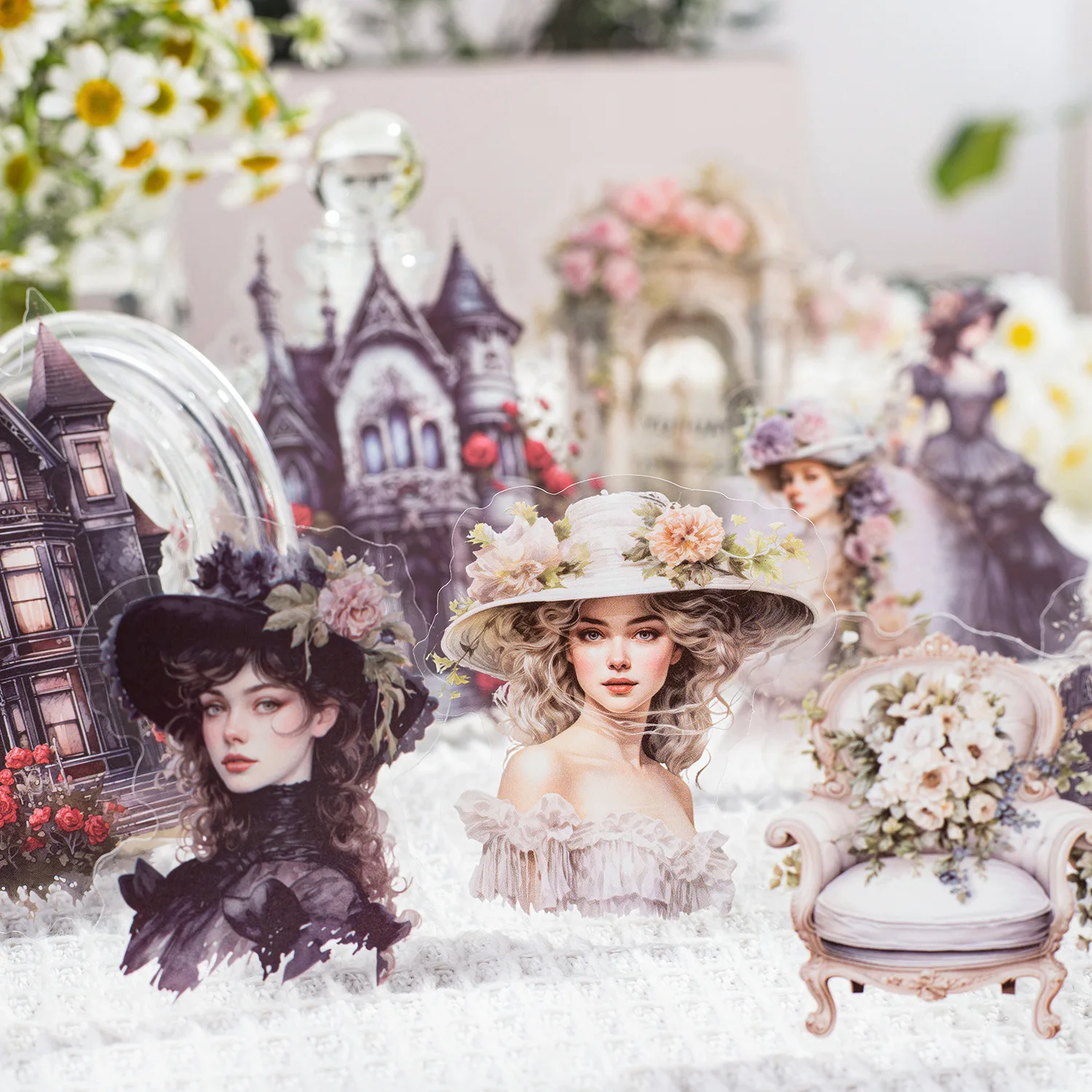 Dream princess theme Stickers aesthetic Decorative Diary Album Scrapbooking handmade DIY 30 pcs/pack stickers scrapbooking supplies