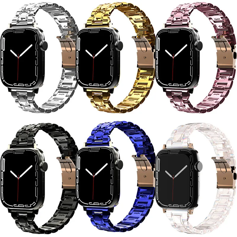 

Роскошный Гальванизированный глянцевый спортивный ремешок для Apple Watch Series 7 6 5 4 3 SE 40 мм 44 мм 45 мм