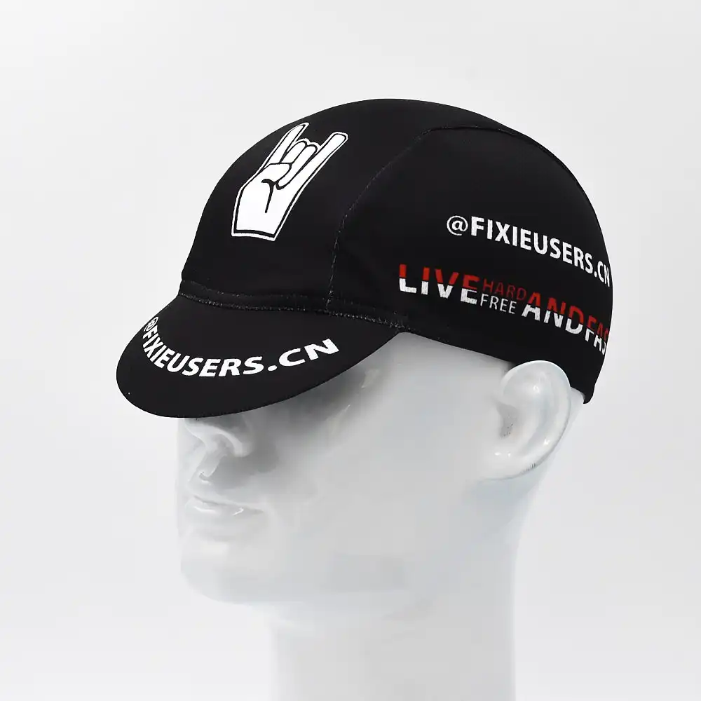 Classic Black Cycling Caps Breathable Quick Dry Bicycle Hats 6