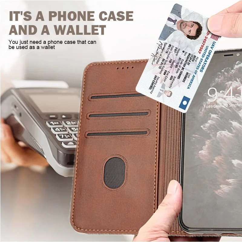 3D Lucky Deer Leather Wallet Phone Case Cover