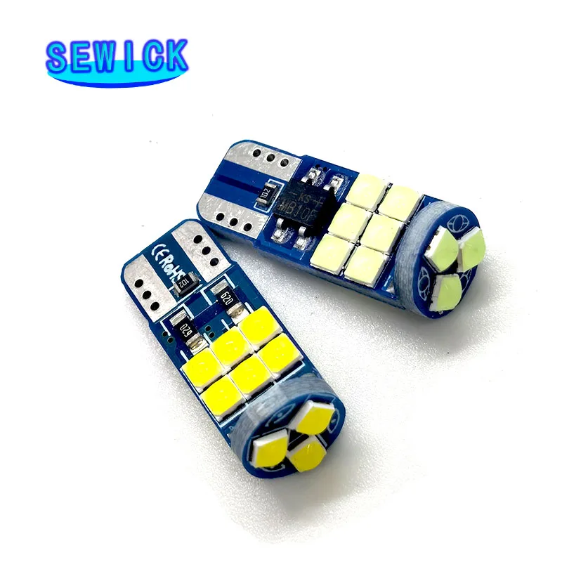  100pcs 12V T10 LED 15SMD 3030    CANBUS   ڵ     û ũ
