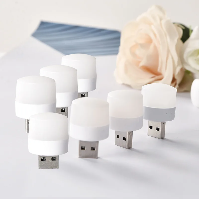 Led Light Night Light Mini Night Light Mini Led Light USB portable mini night light led sleeping small round lamp creative atmosphere white warm red blue green yellow purple USB lamp
