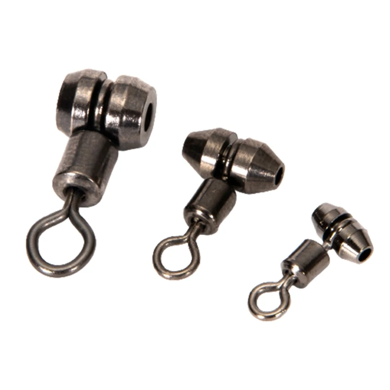 

10Pcs Fishing Swivels Barrel Ball Bearing Rolling 3-way Swivel Fishing Lure Connector Solid Ring Fishing Drop Shipping