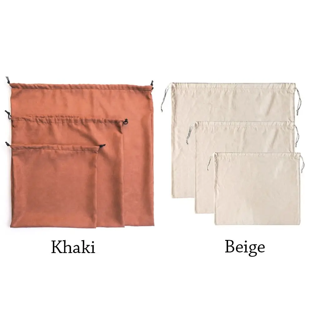 1PCS Suede Drawstring Handbag Travel Drawstring Tote Clothes Storage Dust Cover Bag Storage Bag 5