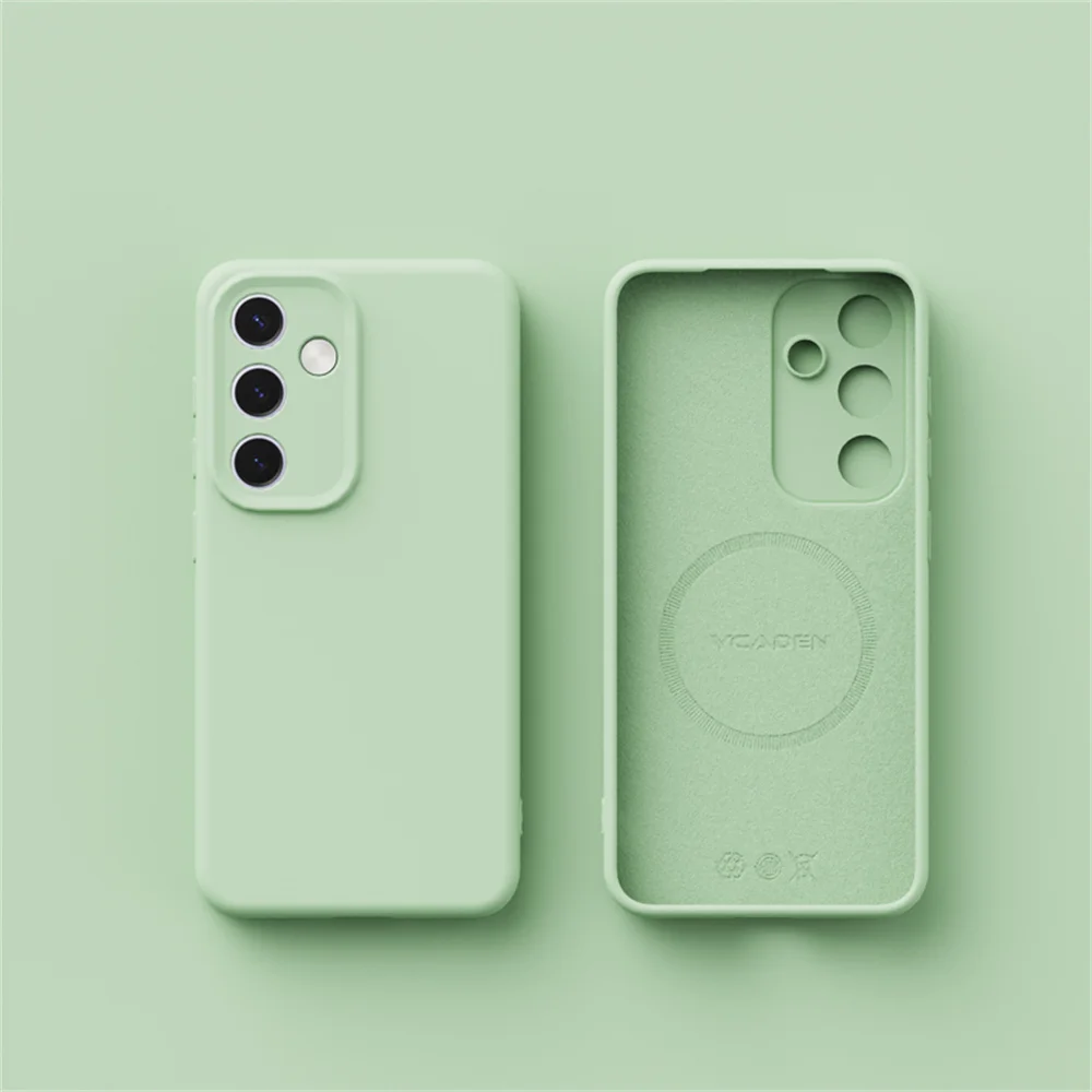 Enhanced Title:  
Premium Liquid Silicone Magnetic Candy Color Phone Case with Wireless Charging Compatibility