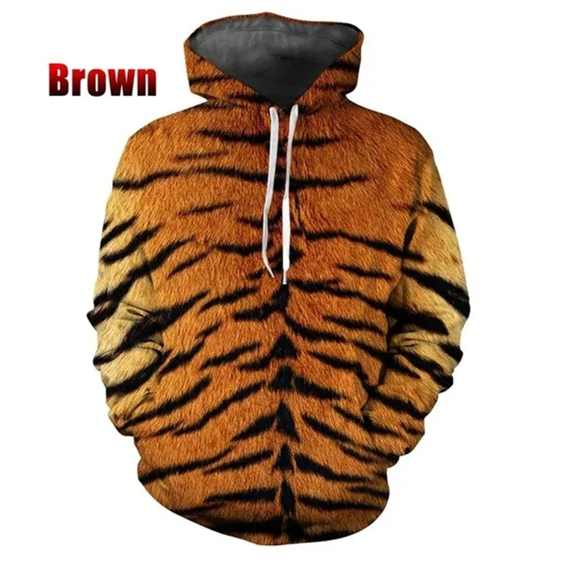 thumbnail image 1 of Sudadera con capucha con estampado de tigre y leopardo para hombre, divertida sudadera informal de manga larga con estampado 3D de animales, jersey de gran tamaño con capucha, 1 of 4