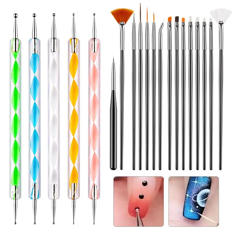 Nail Art Tool Set: Complete Brush and Design Kit