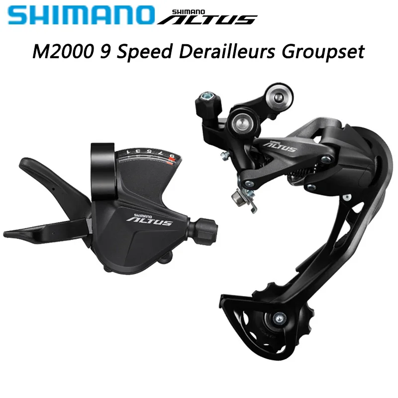 

Переключатель передач Shimano ALTUS M2000 9 В, задний переключатель передач 9 скоростей для горного велосипеда, оригинальные детали