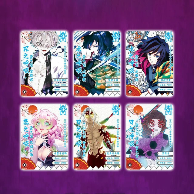 2022 New Anime Demon Slayer cards Box hobby Collection TCG Playing Game rare Card Kimetsu No Yaiba Figures for Children gift Toy 3