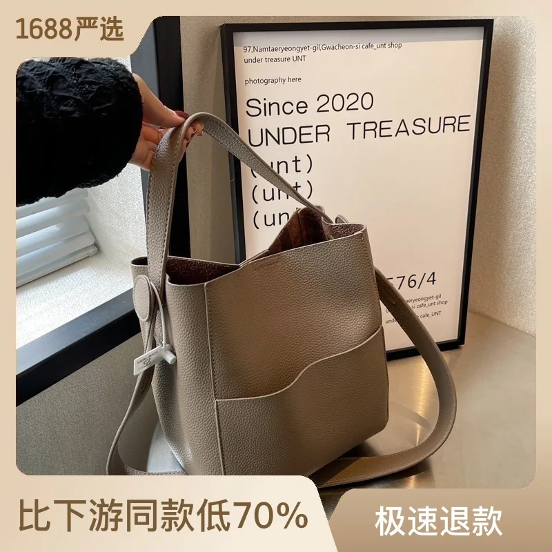 Solid Color Women's PU Leather Handbag and Purse Luxury Large Capacity Fashion Shoulder Bags Female Designer Shopping Tote Bags