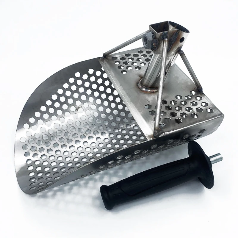Beach Sand Scoop Shovel Metal Detector Sand Scoops Treasure Detecting Metal Detector Hunting Stainless Steel Tool Hex