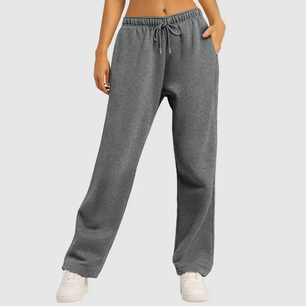 

Women Fall Sweatpants Stylish Women's Wide Leg Yoga Pants with Drawstring Waist Soft Breathable Fabric for Fall Winter Sports