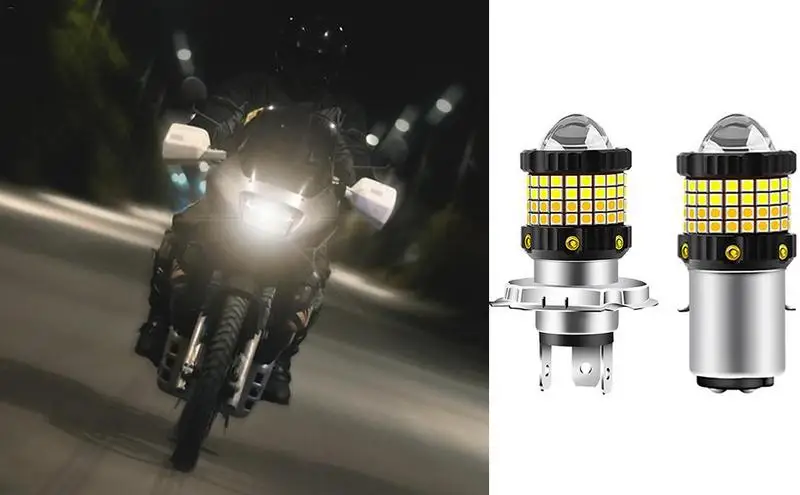 

Motorcycle Headlight Bulbs LED Waterproof Motorbike Headlamp Motorbike Scooter Fog Lamp Running Lights For Riding Travelling