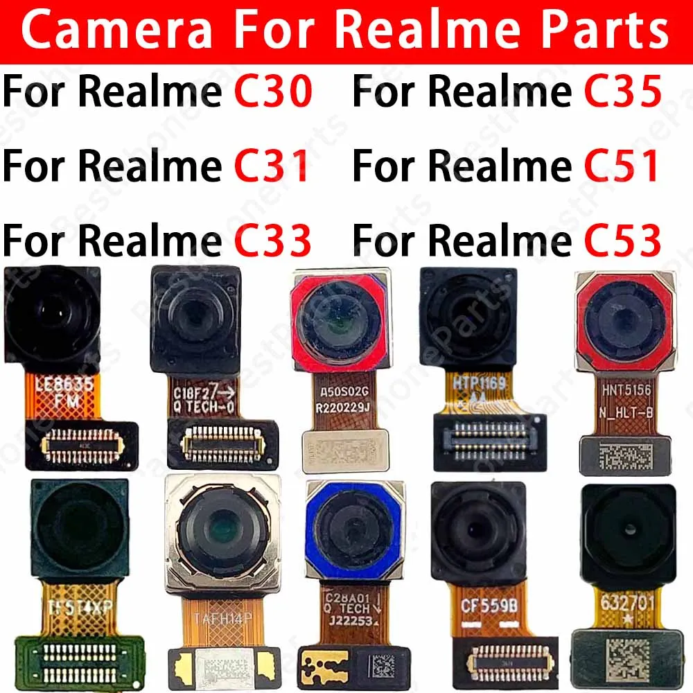 Front and Rear Back Camera For Realme C30 C31 C33 C35 C51 C53 Main ...