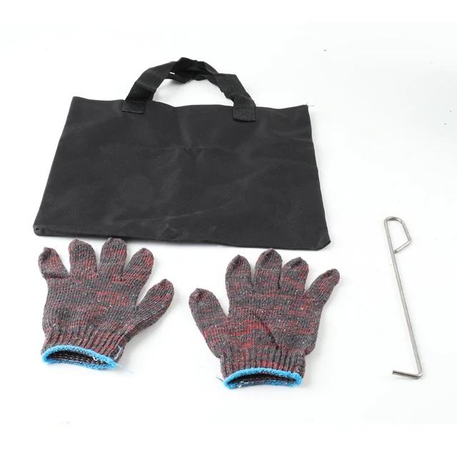 Kültéri Könnyű Kemping Fa Tűzhely Hordozható Összecsukható Piknik Leszerelhető Égő Kályha Fekete - Image 5