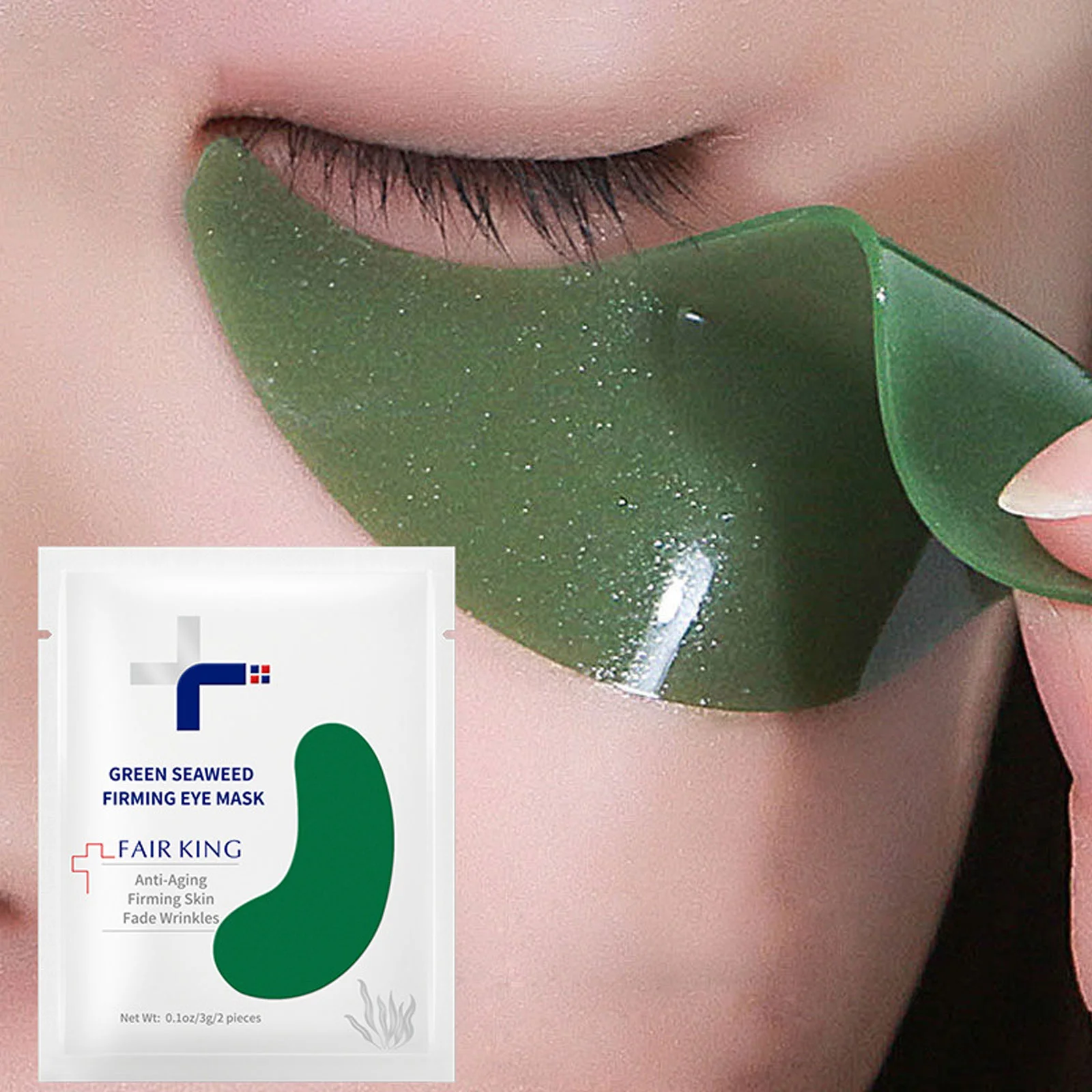 

Seaweed Firming Eye Mask Anti-Wrinkle Eye Patches Fade Fine Lines Remove Dark Circle Bags Anti-Puffiness Moisturizing Skin Care