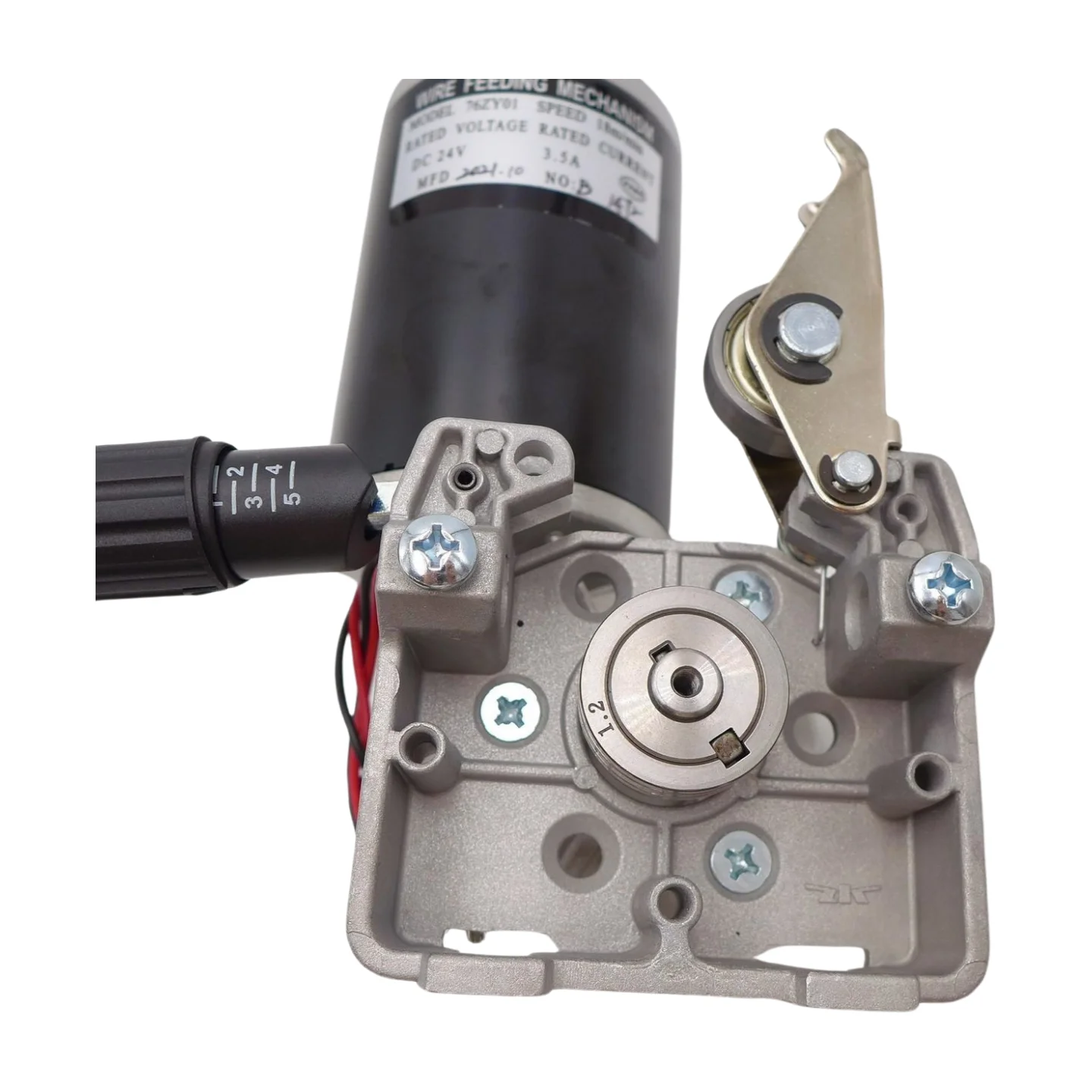 DC24 76ZY01 MIG Welding Wire Feeding Assembly Accessories 80W 1.8-18/Min Wire Feeding Motor 5