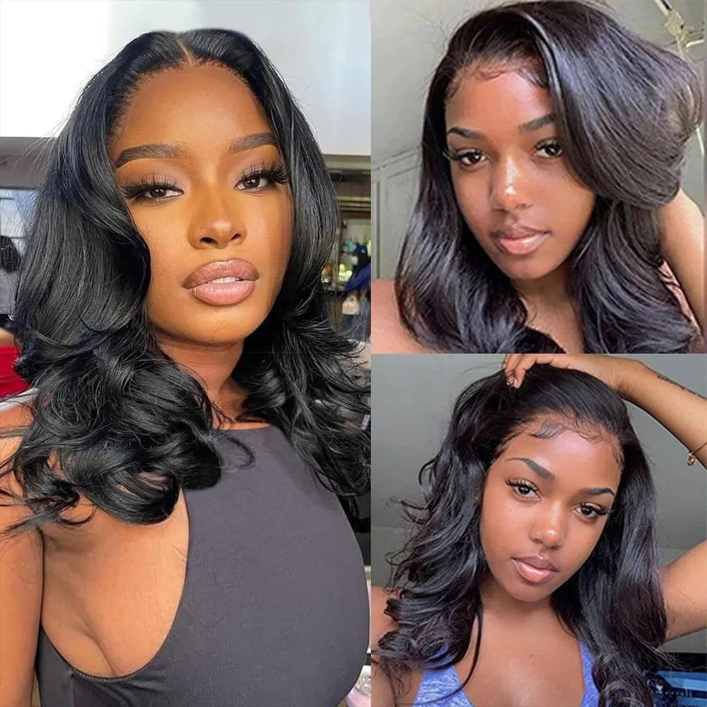 28 Inch Natural Black Lace Front Wigs Human Hair Pre Plucked Full Density Body Wave Lace Front Wigs Human Hair13x6 Wig 13x4 HD Transparent Full Frontal 5x5 Natural Wig For Woman Halloween Season 2