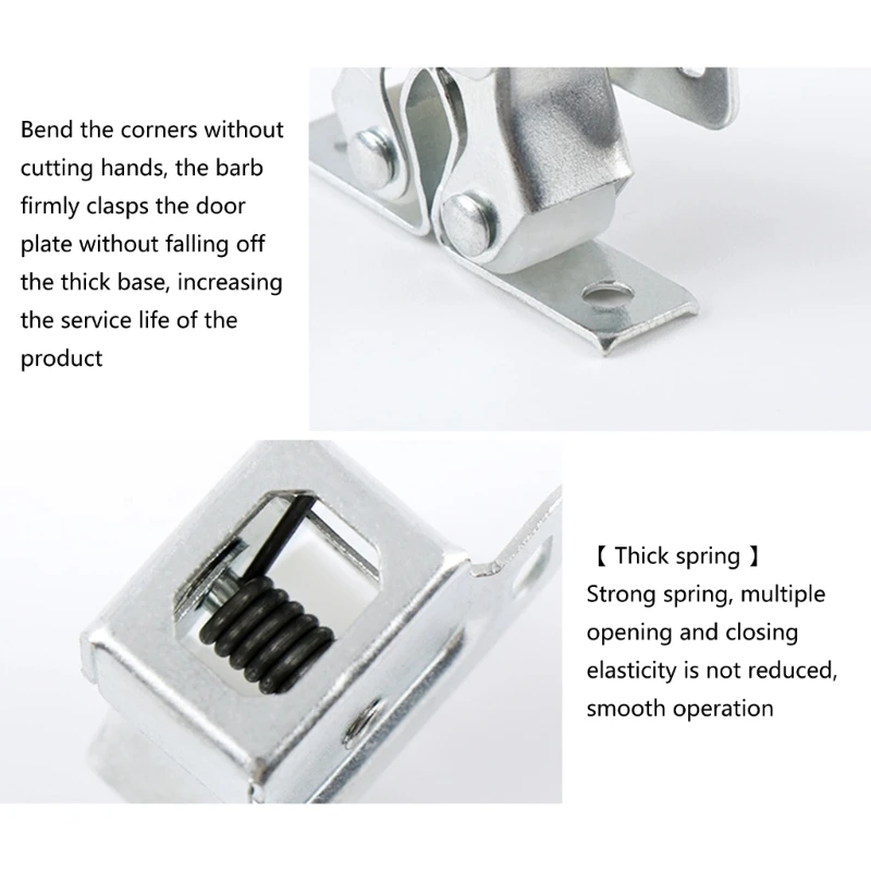 5pcs Double Roller Door Catches Durable Cupboard Cabinet Door Catch with Screws Reliable Twin Roller Closet