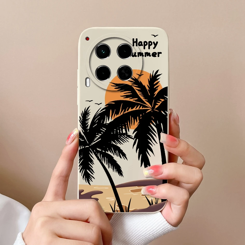 Luxury Soft Silicone Fashion Design Cover Case with Screen Protector