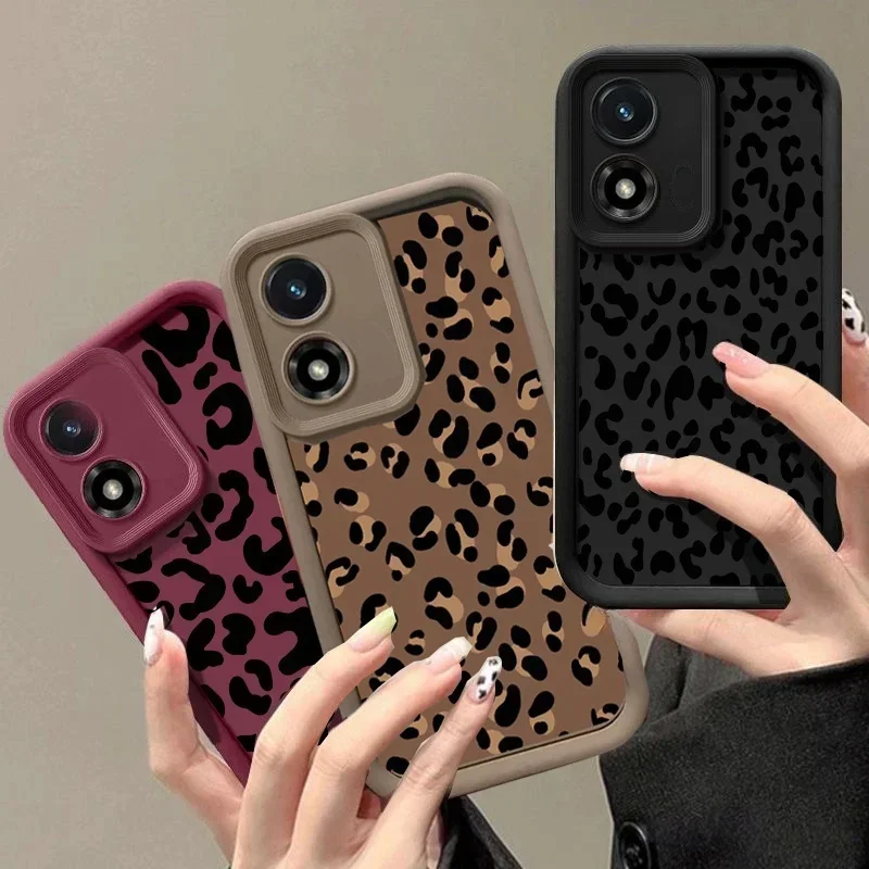 Chic Retro Black Leopard Print Phone Case Cover