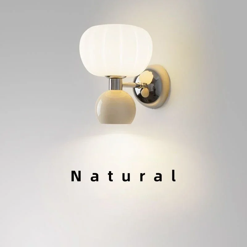 Modern Cream Style Wall Lamp Nordic Bedside LED Wall Light Indoor Lighting Room Decor Sconces Bedroom Living Room Lighting