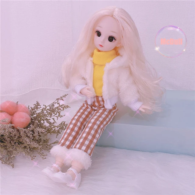 30 Cm BJD Fat Body Doll Japanese College Style 6 Joint Movable Doll JK Uniform Dress Dress Up Doll Girl Toy Kids Birthday Gift 4