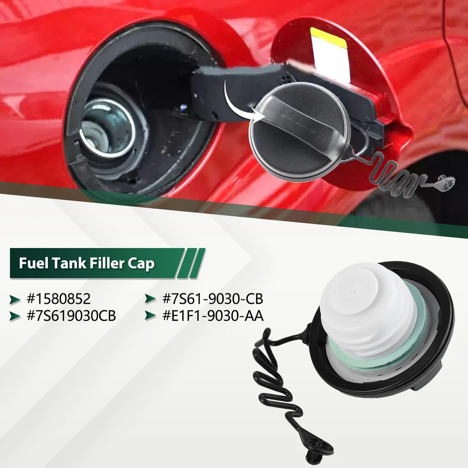 Tappo Serbatoio Carburante Ricambio Per Ford Fiesta MK5 (2001-2008), Transit MK8, Fusion – OEM 1580852, 7S61-9030-CB - 3