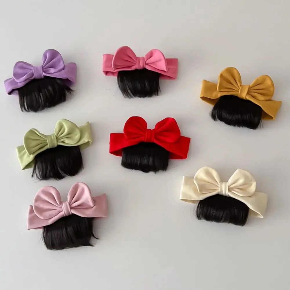 

Newborn Baby Headwear Fashion Bowknot Headband Baby Girl Newborn Princess Wig Headband Infant Hairband Kids Accessories